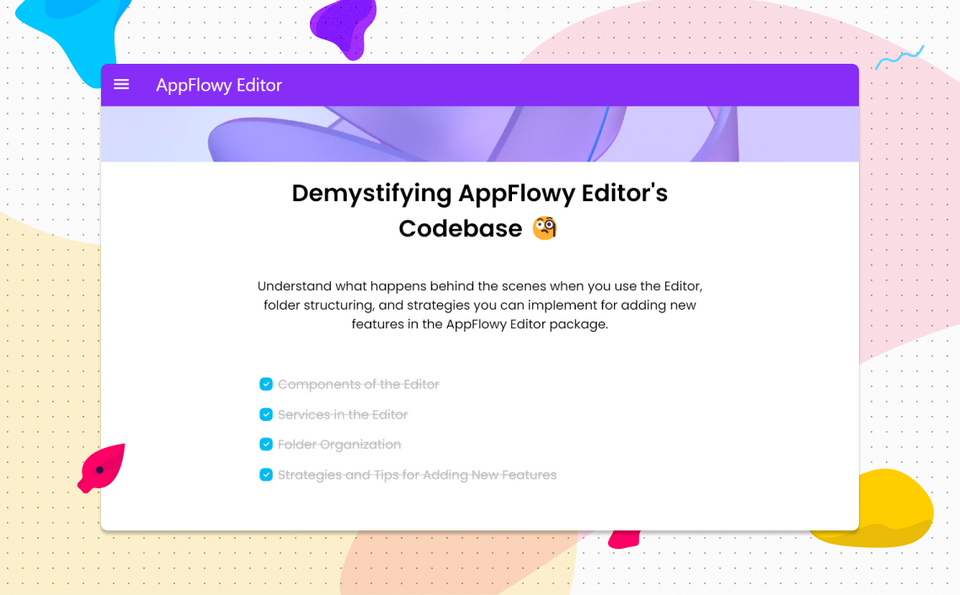 Demystifying AppFlowy Editor's Codebase